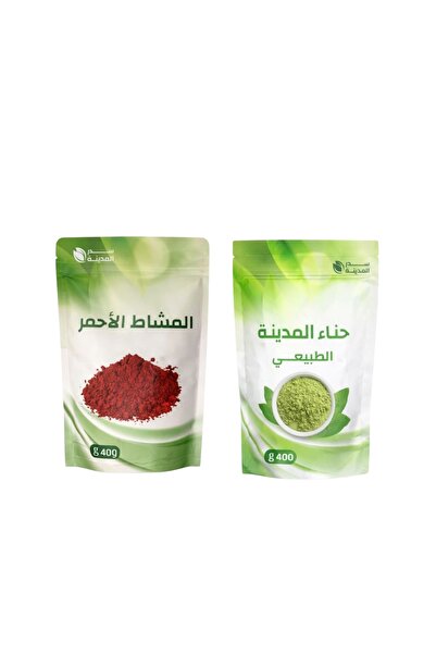 SADROZ عرض التنعيم والكثافة الطبيعية – حناء المدينة + المشاط الأحمر للعناية ب...