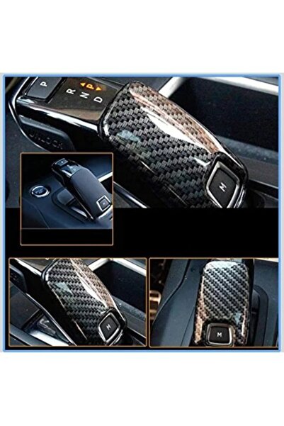 STİLİX GARAGE غطاء حماية لمقبض ناقل الحركة من الكربون لسيارات بيجو 2008 و3008...