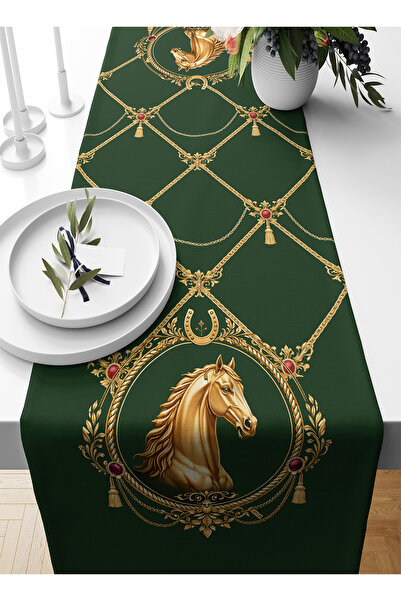 Bertille Home Classic Horse Series 140X40 cm Digital Print Pcs Table Runner (...