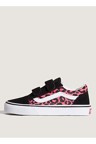 Vans Siyah - Pembe Kız Çocuk Yürüyüş Ayakkabısı VN000CYAFOC1-Old Skool V
