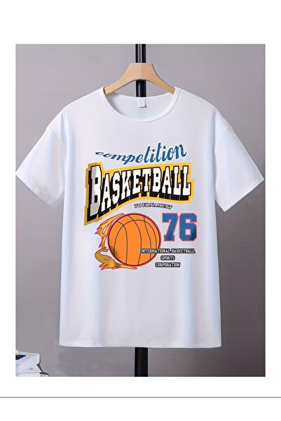 LAND MODA BASKET76 تيشيرت قطن مطبوع
