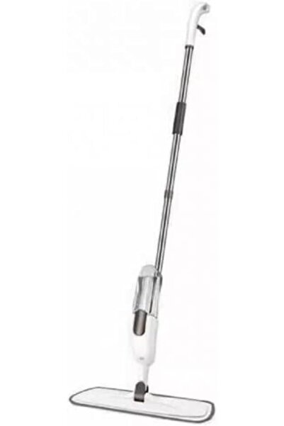 Generic Spray Mop with Microfiber Pad, Stainless Steel Handle, White, Floor C...