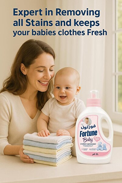 Fortune Baby Laundry Detergent 2 Liter (Pack of 2)