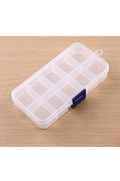 L&Wen Multiuse Bracelet Beads Box, 10 Girds Clear Plastic Organizer Box Conta...