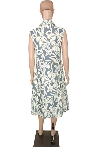 Generic Women A-Line Sleeveless Dress with Extra Short Sleeves