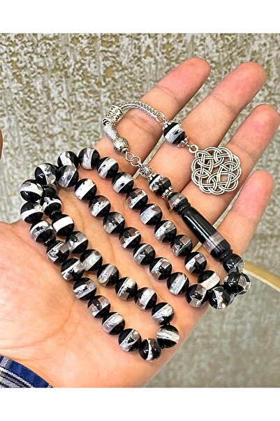 NAMAT Bakelite 45 count prayerbead rosary with stainless steel tassel