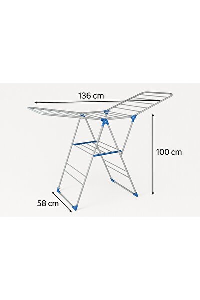 GENERAL Multi-Layered metal folding clothes drying rack – spacious drying are...