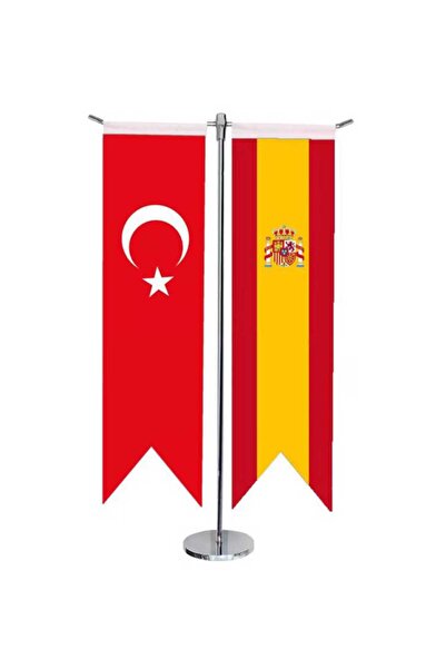 tasarım harikaları İspanya ve Türkiye masa üstü kırlangıç bayrak takımı