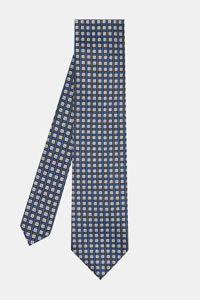 W Collection KUTUCUK DESENLİ İPEK KRAVAT