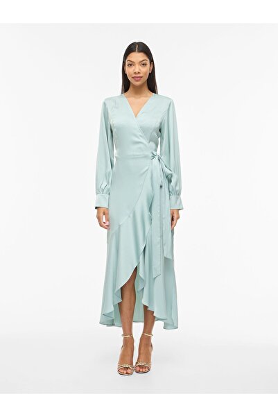 VILA Kleid mit V-Ausschnitt VITWINKLE Maxi