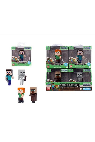 TOYFEST Jada Minecraft Tekli Metal Figür Paketleri - 1 ADET