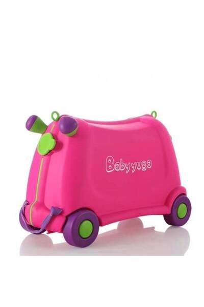 BabyYuga Ride-On Kids Suitcase | Carry-On Cute Bag with Wheels | Kids Luggage...