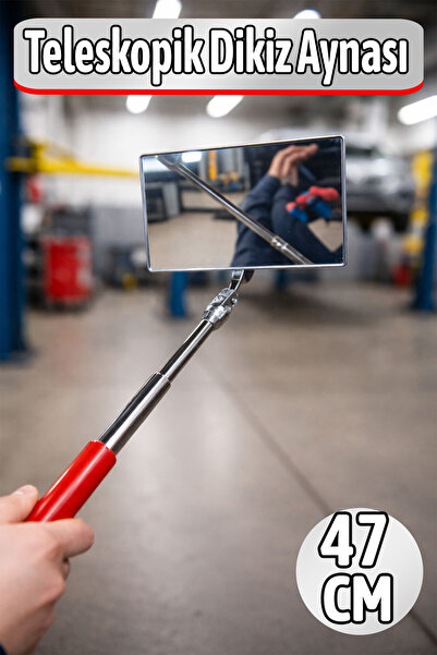 Badem10 Teleskopik Kare Dikiz Aynası 47 cm Araç Kör Nokta Önleyici Yan Ayna U...