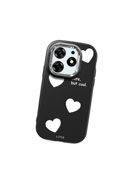 Hontinga حافظة هاتف من السيليكون الناعم باللون الأسود متوافقة مع كاميرا تكنو ...