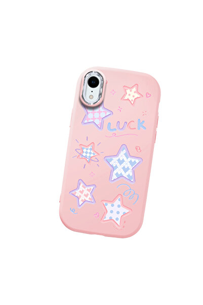 Hontinga iPhone Xr Compatible Camera Protected Pink Soft Silicone Phone Case ...