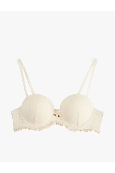 Koton Beige Women Cotton Bra