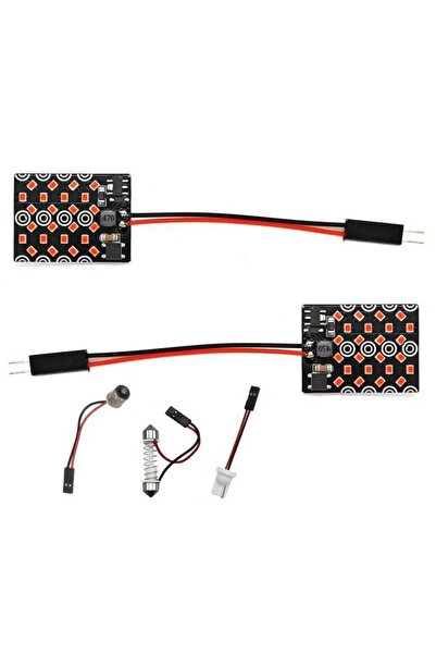 motoLEDy 2 buc Panou 24 LED 12V T10, SV8.5, T4W CANBUS 1000lm roșu