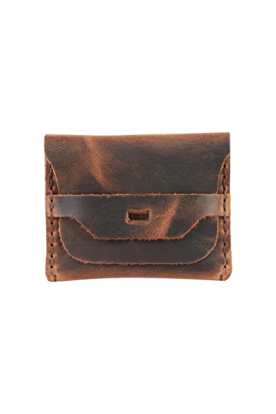 Dopar Crazy جلد حامل بطاقات – مصنوع من الجلد الطبيعي المدهون بالزيت جلد، ذو م...