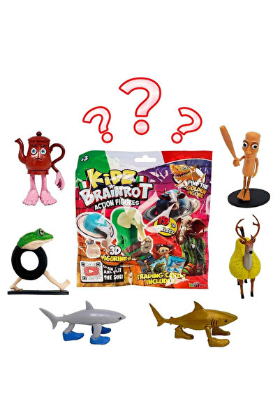 TOYFEST Tung Tung Sahur Brainrot 3D Sürpriz Figür Paketi - 1 ADET