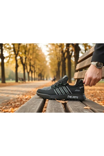 USLU STORE Erkek Sneaker Triko Spor Ayakkabı