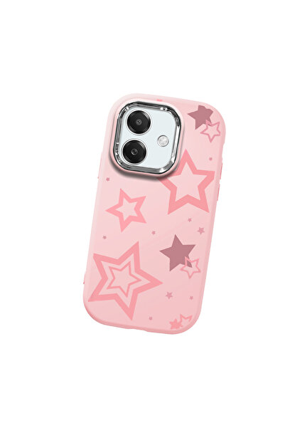 Hontinga حافظة هاتف من السيليكون الناعم باللون الوردي متوافقة مع كاميرا أوبو ...