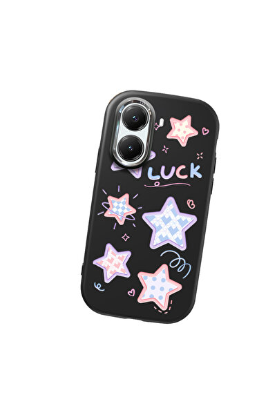 Hontinga حافظة هاتف من السيليكون الناعم باللون الأسود متوافقة مع كاميرا Poco ...