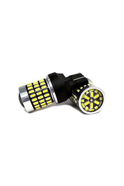motoLEDy 2 buc LED bec 7443 12-24V CANBUS 2100lm alb cu lentilă