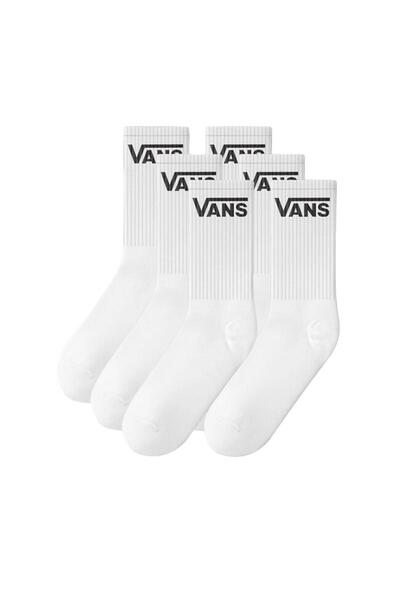 Vans Vn000Qccwht Classic Half Crew Socks White