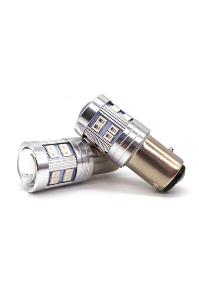 motoLEDy 2 buc P21/4W LED BAZ15D 12-24V CANBUS roșu