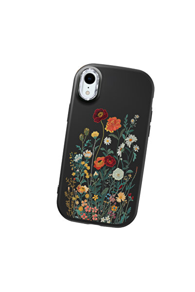 Hontinga iPhone Xr Compatible Camera Protected Black Soft Silicone Phone Case...