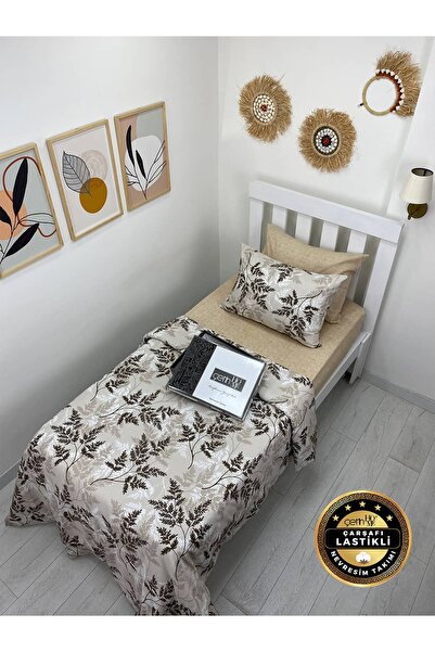 Çetinhome Čaršav I Elastična Jednokrevetno Set posteljine Maki