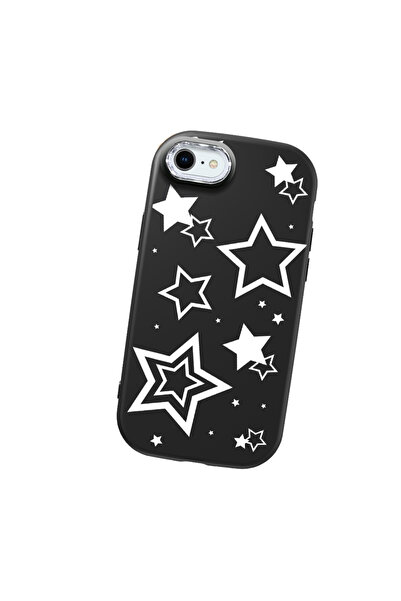 Hontinga حافظة هاتف من السيليكون الناعم باللون الأسود متوافقة مع كاميرا آيفون...