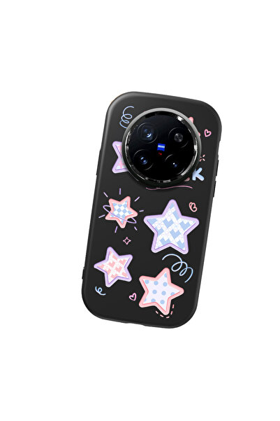 Hontinga حافظة هاتف من السيليكون الناعم باللون الأسود متوافقة مع كاميرا Vivo ...