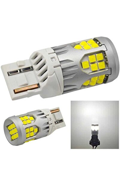 motoLEDy 2 buc W21W LED bec 7440 10-50V fără defect 3000lm alb puternic