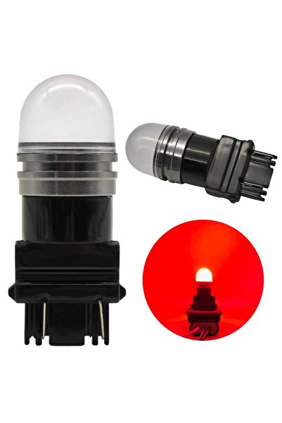 motoLEDy 2 buc P27/7W LED bec 3157 12V 900lm CANBUS roșu