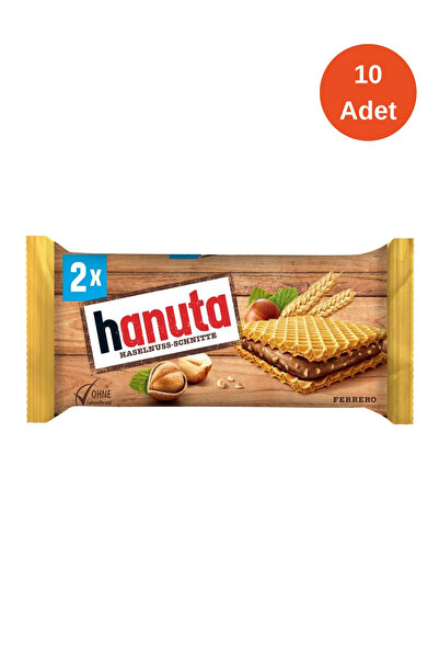 Kinder Hanuta Fındıklı Çikolatalı Gofret 2'li 44 Gr - 10 Adet