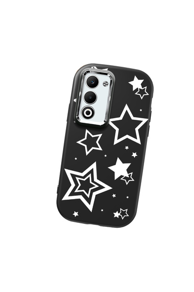 Hontinga حافظة هاتف من السيليكون الناعم باللون الأسود متوافقة مع كاميرا أوبو ...