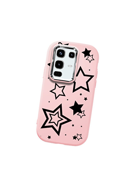 Hontinga حافظة هاتف من السيليكون الناعم باللون الوردي متوافقة مع كاميرا Infin...