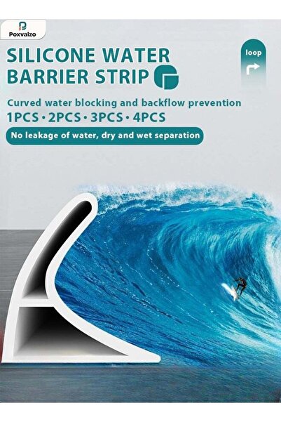 GENERAL Poxvalzor Silicone Bathroom Water Blocking Strip