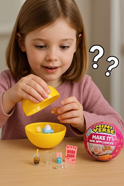 TOYFEST Gerçekten Çalışan Mini Ev Aletleri Sürpriz Top Miniverse Make It Mini...