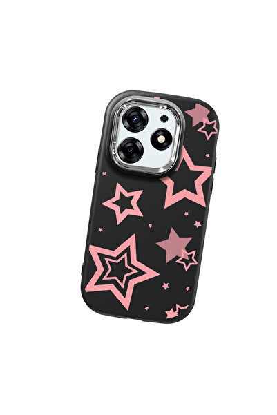 Hontinga حافظة هاتف من السيليكون الناعم باللون الأسود متوافقة مع كاميرا تكنو ...