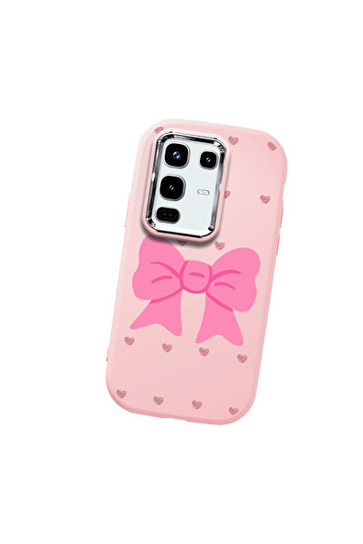 Hontinga حافظة هاتف من السيليكون الناعم باللون الوردي متوافقة مع كاميرا Infin...