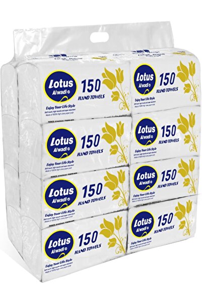 lotus alwadi 150 Sheet (Pack of 16 Bundles), Super Soft Facial Tissue, Total of 2400 Tissues