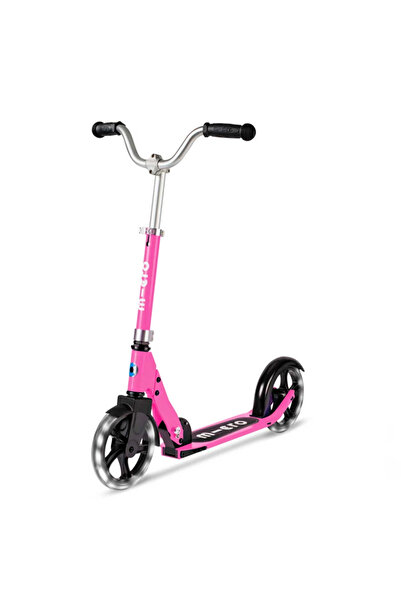 Micro سكوتر كروزر LED وردي اللون بعجلتين