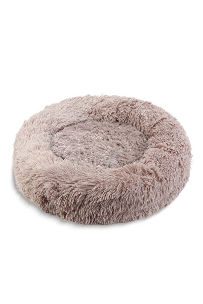 Yummie Pat pentru caini rotund, 80 cm, maro deschis
