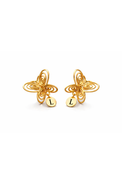 Venus Design Füsun - Lettered Butterfly Earrings