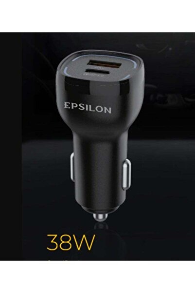 EPSİLON Car Charger- 38W Max PD and QC 3.0 Dual Port