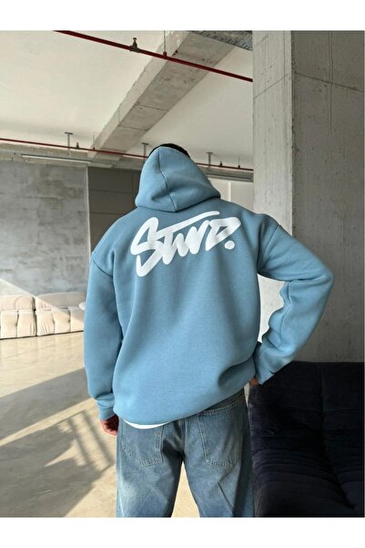 Flaubert -erkek Kışlık 3 İplik Oversize Sweatshirt – Yumuşak Kumaş Modern Tas...