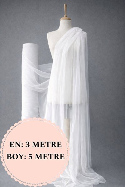 Narin Kumaş Evi Hayal Tül Beyaz-Gelinlik, Duvak, Cibinlik, Organizasyon, Düğü...