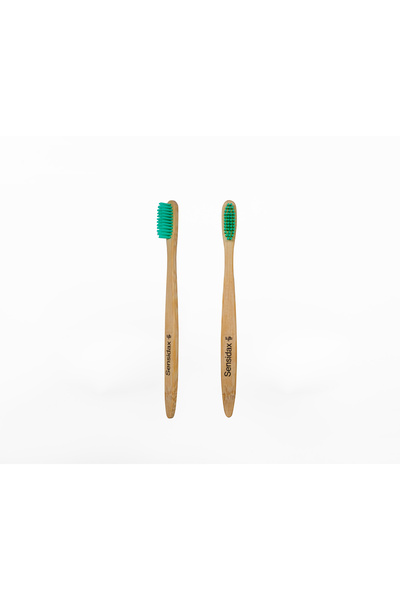 SENSİDAX Natural Bamboo Toothbrush Turquoise-Medium-Medium-1 Piece